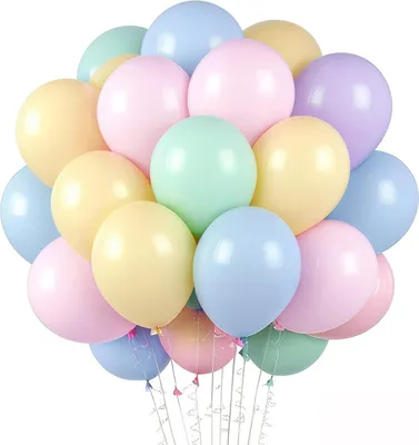 Produktbild von Ballonset 100 Stück, 25 cm, Latex, für Feier, Geburtstag, Hochzeit, Dekoration