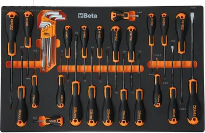 Produktbild von Beta 7 Werkzeugwagen zum Beladen, orange, 240-teilig, 2400S O7/E-S