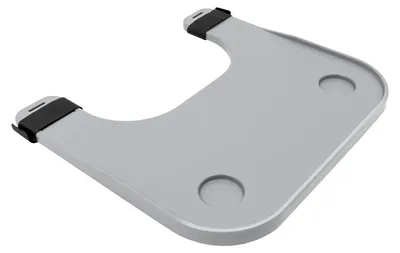 Immagine prodotto di Vassoio per sedia a rotelle, materiale ABS resistente, design rimovibile, grigio