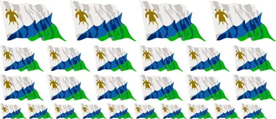 Produktbild von Mini Aufkleber Set - Pack wehend - 4x 51x31mm+ 12x 33x20mm + 10x 20x12mm- selbstklebender Sticker - Lesotho - Flagge / Banner / Standarte fürs Auto, Büro, zu Hause und die Schule - Set of 26