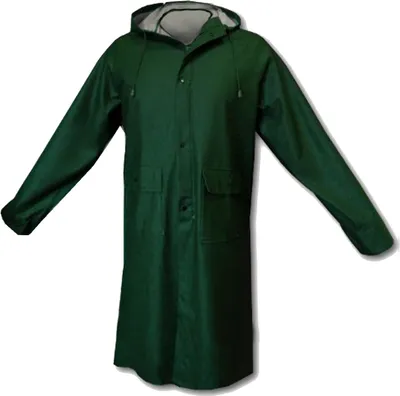Produktbild von Arbeitsjacke Regenjacke Mantel Jacke Regenmantel Wetterjacke wasserdicht (PPR), grün , M