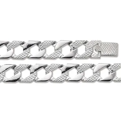 Image de Chaine Courbe Homme Argent fin 925 - 56cm; TRS37445L22