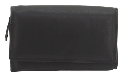 Produktbild von Friedrich Lederwaren Damenbörse lang, Ladies Line, Rindnappa, highendRFID, , schwarz 16117-2