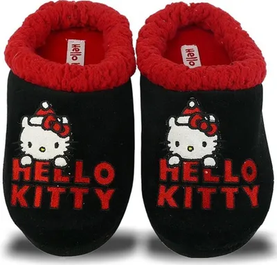 Produktbild von HELLO KITTY CARPEL Hausschuhe schwarz rot EUR 32