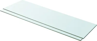 Produktbild von Regalböden 2 Stk. Glas Transparent 100x30 cm