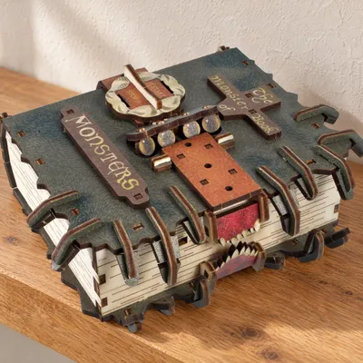 Productafbeelding van Ugears: Het Monsterboek - Constructiespeelgoed voor kinderen. One size, AI-gegenereerde afbeelding