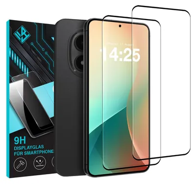 Produktbild von 2x 9H 3D Schutzglas Displayschutzfolie für Xiaomi Redmi Note 15 Pro+ 5G Displayglas Fullcover Displayschutz Glas Panzerfolie 3D Schutzglasfolie