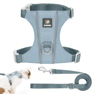 Image de Harnais pour chat réglable, réfléchissant, taille S, pour petits chiens