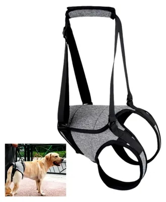 Produktbild von XL Hundegeschirr für große Hunde, Unterstützung und Rückhaltesling, 26–40 kg, Hebegeschirr für Hinterbeine zur Rehabilitation älterer Hunde