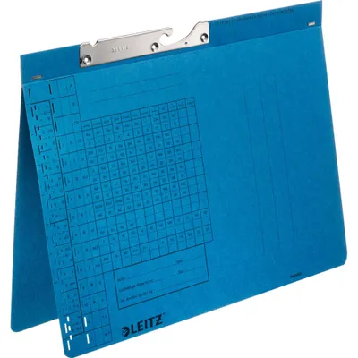 Image de LEITZ Classeur à levier, A4, reliure à anneaux, bleu, 250 g/m