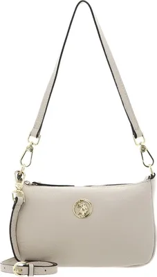 Produktbild von U.S. POLO ASSN. Leder Schultertasche Umhängetasche Florence Arlington Hobo Leather Cream White creme
