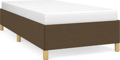 Obrázek produktu pro vidaXL Rám postele bez matrace tmavě hnědý 90x190 cm látka