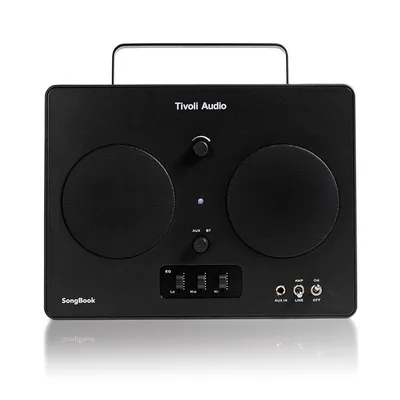 Produktbild von Tivoli Audio SongBook Black, tragbares Kraftpaket im Vintage-Stil, EQ, Bluetooth, Akku