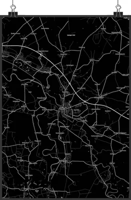 Produktbild von Mr. & Mrs. Panda Bild Verden DIN A3 - Geschenk, Stadt, Wandbild, Dorf Karte Landkarte Map Stadtplan, wanddeko, drucke, Kunstdruck, Wanddekoration