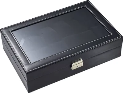 Produktbild von Uhrenaufbewahrung mit Sichtfenster 12 Uhren | Uhrenkasten | Uhrenbox Uhrenkoffer