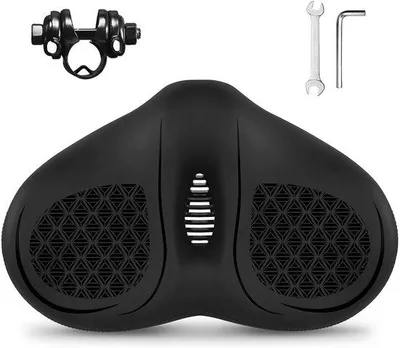 Obrázek produktu pro Extra velká sedlovka pro muže i ženy, ergonomická, pohodlná a široká, s měkkou paměťovou pěnou, ideální pro horská kola a městské jízdní kola