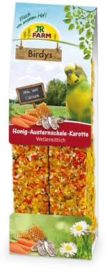 Productafbeelding van JR Farm Birdys Zaadschotel voor Kanaries, met honing, oesterschelpen en wortel, 130 g - 5 stuks