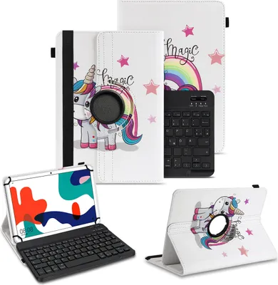 Produktbild von Schutzhülle für Lenovo Tab M10a Bluetooth Hülle Tablet Tasche QWERTZ TastaturFarben:Motiv 15
