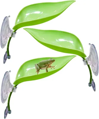 Produktbild von Kunststoff Blattdekorationen - Terrariumzubehör - 3 Stück