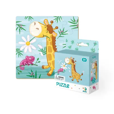 Produktbild von Giraffe Thema Puzzle 16 Stück Puzzle für Kinder Charmante Giraffe