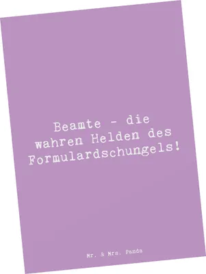 Produktbild von Mr. & Mrs. Panda Grußkarte Spruch Beamtin Heldin - Lavendeltraum - Geschenk, Fotokarte, Freundin, Ansichtskarte, Beamte, Beruf, Postkarten, Berufspassion, Ansichtskarten