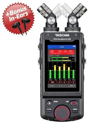 Produktbild von Tascam Portacapture X8 Audio-Recorder + Bonus In-Ear Kopfhörer