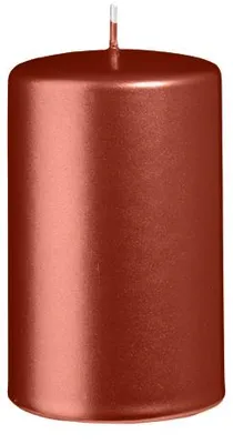 Produktbild von Stumpenkerzen Metallic Matt Kupfer Copper 100 x Ø 60 mm, 12 Stück
