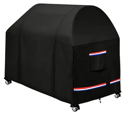 Image de Housse de protection pour barbecue, tissu Oxford 420D, imperméable, idéale pour une utilisation en extérieur, dimensions : 152 x 76 x 127 cm