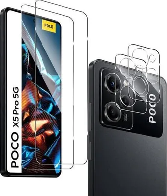 Obrázok produktu pre 2x ochranné sklo (displej + fotoaparát) pre Xiaomi POCO X5 Pro 5G Full 9H pancierová fólia
