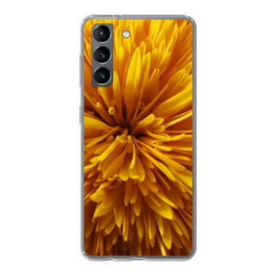 Produktbild von MuchoWow® Handyhülle Schutzhülle Hülle für Samsung Galaxy S21 Löwenzahn - Gelb - Abstrakt Silikon Softcase Handy Hülle - Softcase