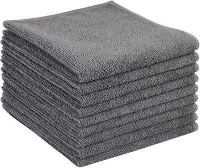 Produktbild von Ibenzoa® Microfasertuch-Set 9 Stück – 30 x 30 cm, 80% Polyester/20% Polyamid, saugfähig & kratzfrei für Küche, Bad, Glas, Spiegel, Auto