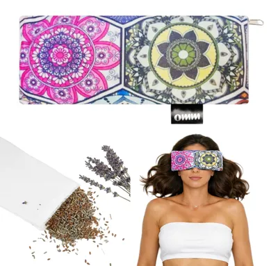 Obrázek produktu pro Oční polštářek Omm Yoga s levandulí, Mandala Vibrant