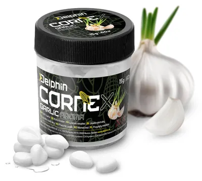 Produktbild von Delphin CorneX Karpfen Mais Gummiköder Knoblauch Weiß