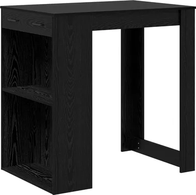 Obrázok produktu pre vidaXL Barový stôl Čierny dubový vzhľad 102 x 70 x 103,5 cm Drevený materiál