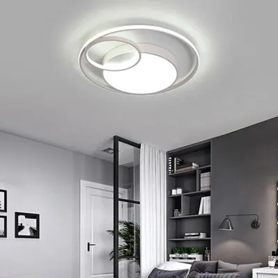 Obrázok produktu pre LED stropné svietidlo 55W - Moderný akrylátový luster s bielym svetlom pre obývačku a spálňu