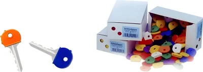 Produktbild von WEDO Schlüsselkappen rund im 100er Karton f.sort