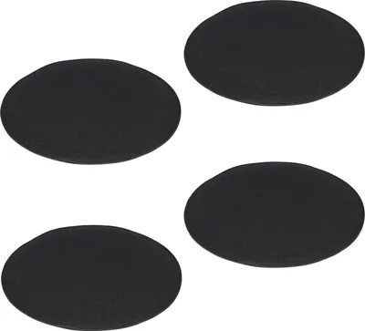 Produktbild von Sitzkissen JONITA aus Filzstoff, Stuhlkissen Sitzpolster Stuhlpolster, im 4er Set, mit Filzstoff in schwarz und Polsterung rund