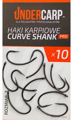 Produktbild von UnderCarp Karpfenhaken Curve Shank PRO Größe 2