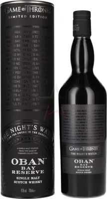 Produktbild von Oban Bay Reserve GAME OF THRONES The Night's Watch Single Malt Collection 43 % 0,70 Liter
