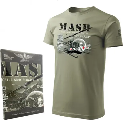 Obrázek produktu pro Tričko s motivem vrtulníku BELL H-13 MASH (XL)