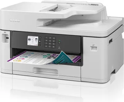 Produktbild von Brother MFC-J5340DW - Multifunktionsdrucker - Farbe - Tintenstrahl - A3 (Medien) - bis zu 25 Seiten/Min. (Kopieren) - bis zu 28 Seiten/Min. (Drucken) - 250 Blatt - 14.4 Kbps - USB 2.0, LAN, Wi-Fi(n), USB-Host