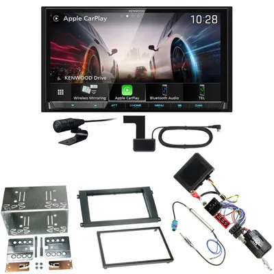 Produktbild von Kenwood DMX8021DABS Android Auto CarPlay Einbauset für Porsche Cayenne bis 2006