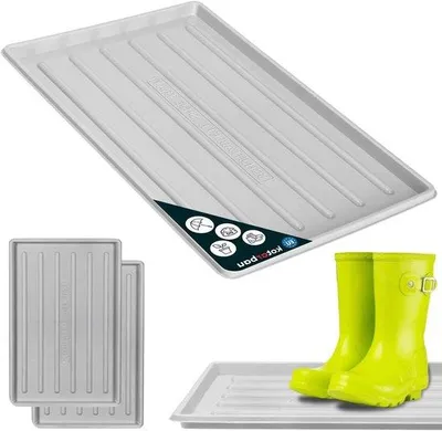 Immagine prodotto di Set di 2 scarpiere grigie 45 x 30 cm