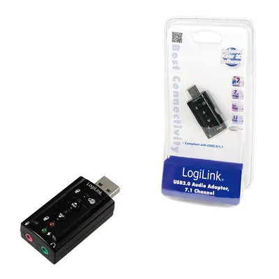 Produktbild von LogiLink USB Soundkarte Virtual 7.1 Soundeffekt