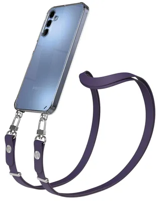 Produktbild von EAZY CASE Handykette magnetisch mit Handyhülle für Samsung Galaxy A15, Crossbody Handyband 1-1,90m verstellbar mit 2 Ösen in Lila