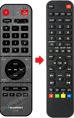 Produktbild von Ersatz Fernbedienung passend für Blaupunkt LS178 / LS178-1
