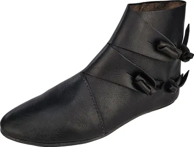 Produktbild von Wendegenähte Wikinger Schuhe Typ Jorvik Schwarz 45