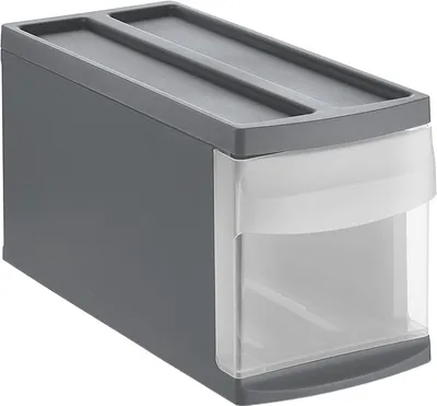 Immagine prodotto di Cassetto Rotho S SYSTEMIX cassetto 7 L - contenitore 39,5 x 17,0 x 20,3 cm - organizzatore in plastica - impilabile ed espandibile