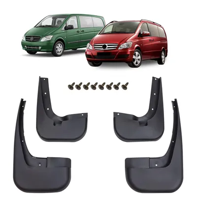 Produktbild von Schmutzfänger 4er-Set mit Befestigungssatz passend für MERCEDES VIANO / VITO W639 2010-2015 FACELIFT
