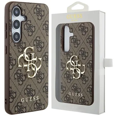 Produktbild von Guess 4G Grosses Metall-Logo-Etui Für Samsung Galaxy A55 - Braun